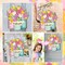 Spiareal “Flower Welcome” Spring Front Door Sign – Wood Hanging Outdoor Decor with Pink Wreath for Farmhouse Porch